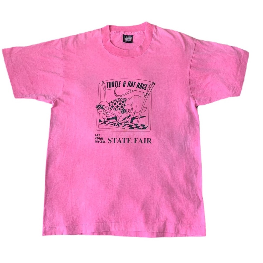 Vintage T-Shirt
Las Vegas Jaces State Fair
Made in USA
Single stitch
Tag size:L